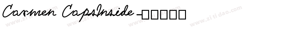 Carmen CapsInside字体转换
